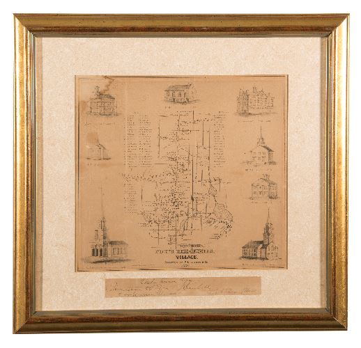North Bridgewater Village Map, Surveyor: S. L. Loomis