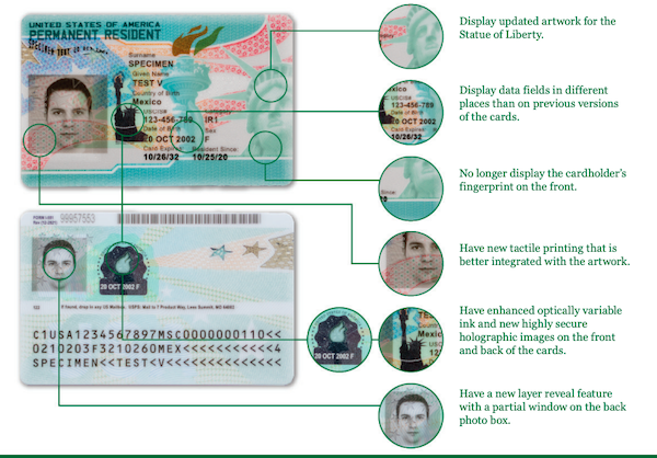 2023 Green Card Re-design