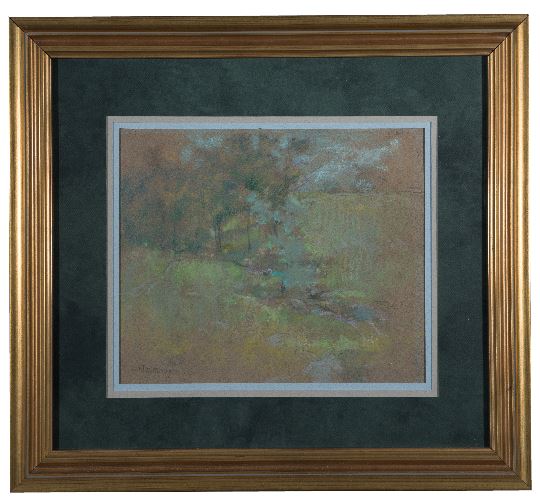 Rock Stream and Trees, John Henry Twachtman, (1853 – 1902) Loc: Trustee Room Photo: Rich Morgan